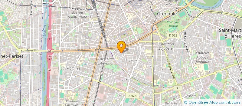 localisation de l'entreprise PIERRE ET BRISE  GRENOBLE