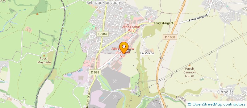 localisation de l'entreprise PIERRE ET CARRELAGE à ONET-LE-CHATEAU