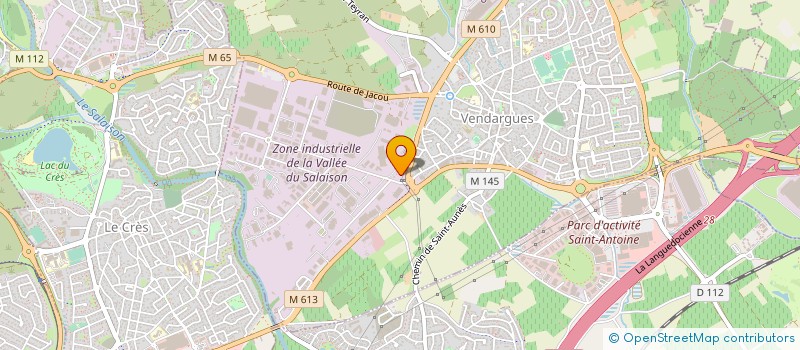localisation de l'entreprise PIERRE ET CHIMIE SUD SARL à VENDARGUES