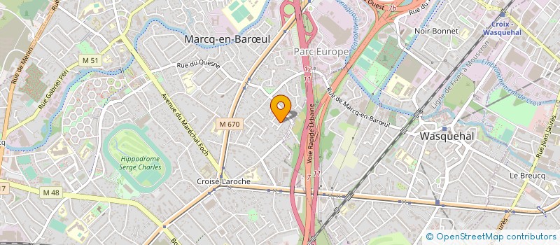 localisation de l'entreprise PIERRE ET COMPAGNIE à MARCQ-EN-BARŒUL