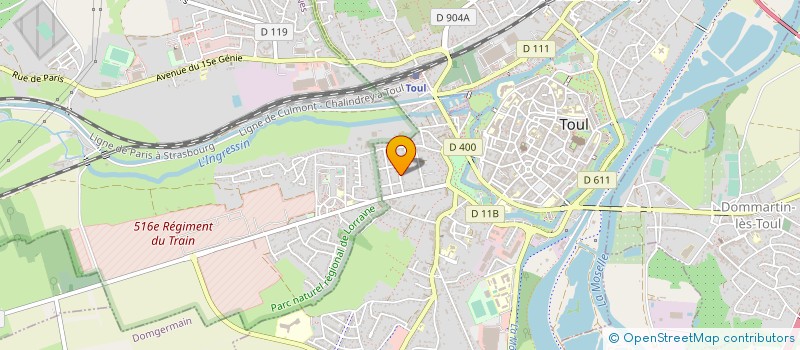 localisation de l'entreprise PIERRE ET COTON  TOUL