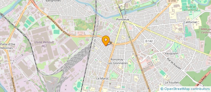 localisation de l'entreprise PIERRE ET DEPENDANCES à LE MANS