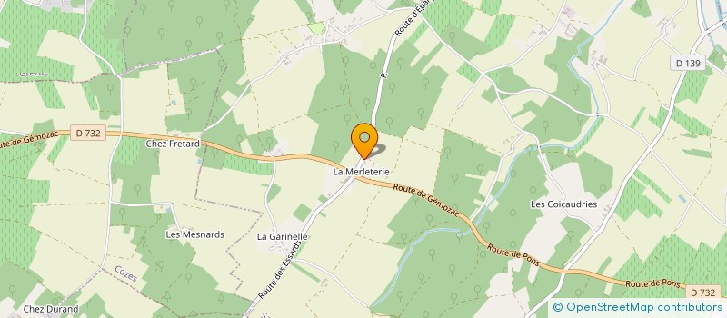 localisation de l'entreprise PIERRE ET EAU  SAINT-ANDRE-DE-LIDON