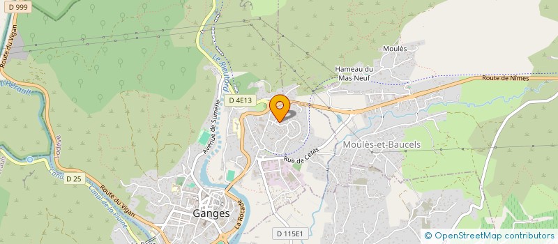 localisation de l'entreprise PIERRE ET EAU  GANGES