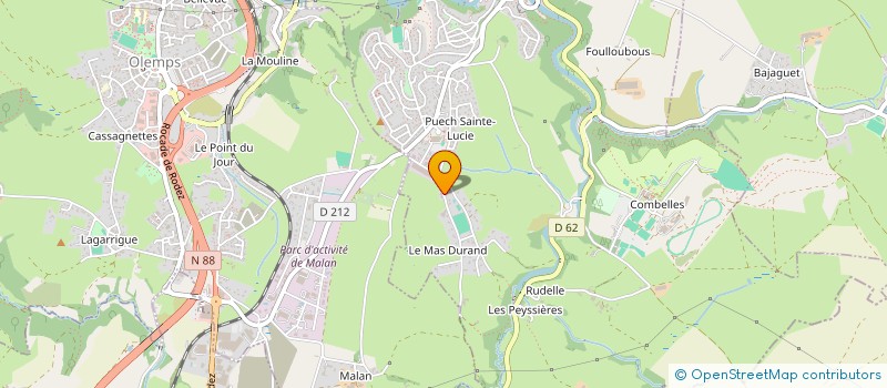 localisation de l'entreprise PIERRE ET ELODIE FABRE  ONET-LE-CHATEAU