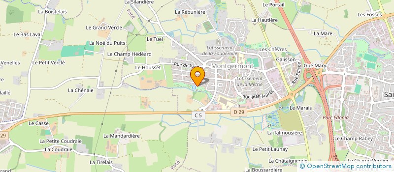 localisation de l'entreprise PIERRE ET FEU à MONTGERMONT