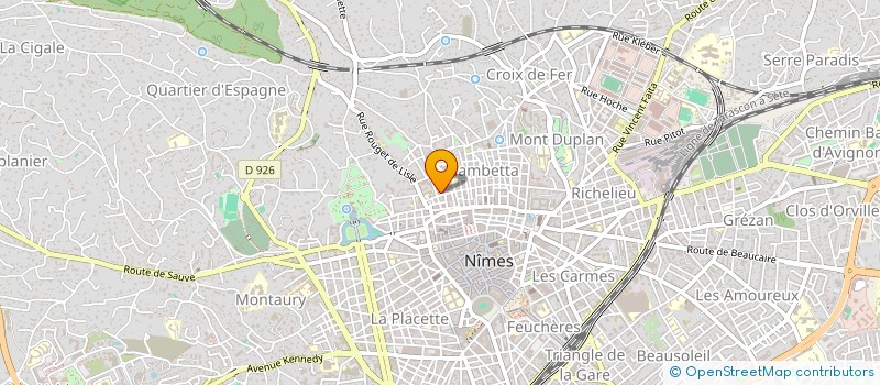 localisation de l'entreprise PIERRE ET FINANCE MEDITERRANEE  NIMES