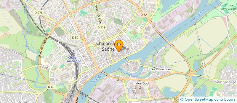 localisation de l'entreprise PIERRE ET FONCIER INVESTISSEMENT à CHALON-SUR-SAONE