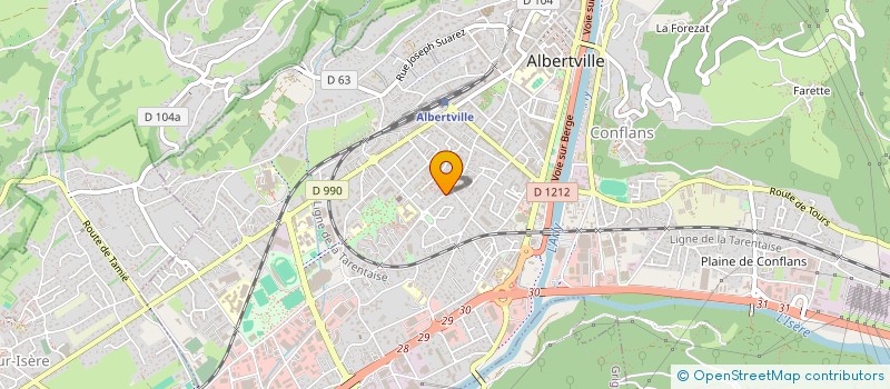 localisation de l'entreprise PIERRE ET HONORINE  ALBERTVILLE