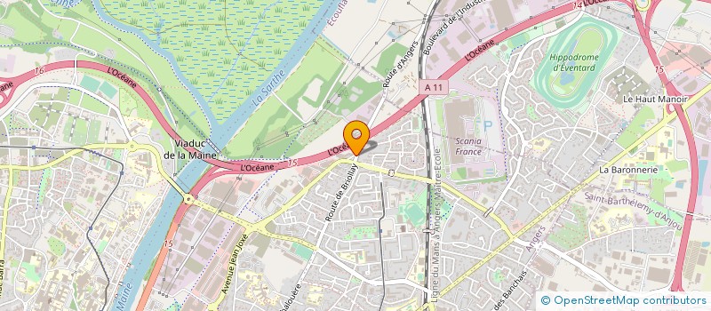 localisation de l'entreprise PIERRE ET JARDINS  ANGERS