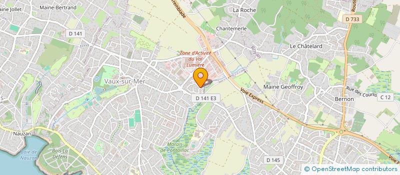 localisation de l'entreprise PIERRE ET JULIETTE  VAUX-SUR-MER