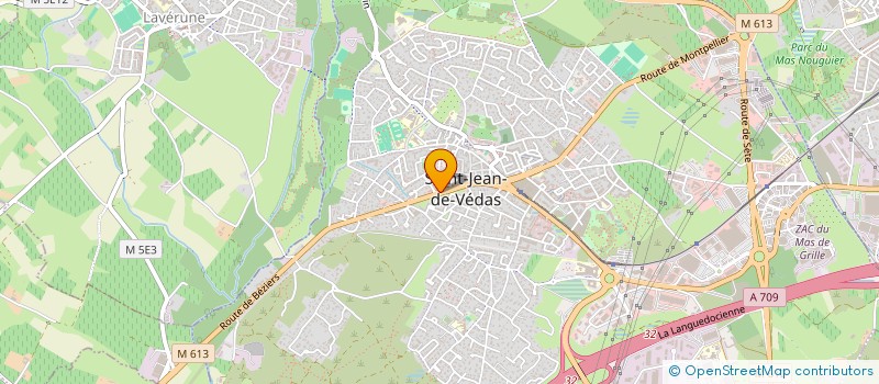 localisation de l'entreprise PIERRE ET JUSTIN GRANDS VIGNOBLES  SAINT-JEAN-DE-VEDAS