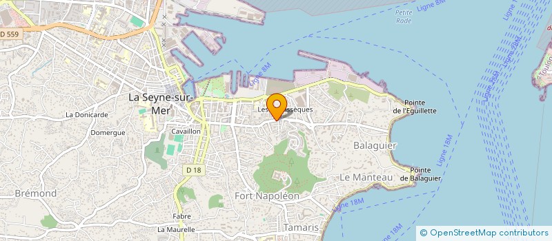 localisation de l'entreprise PIERRE ET LE LOUP à LA SEYNE-SUR-MER