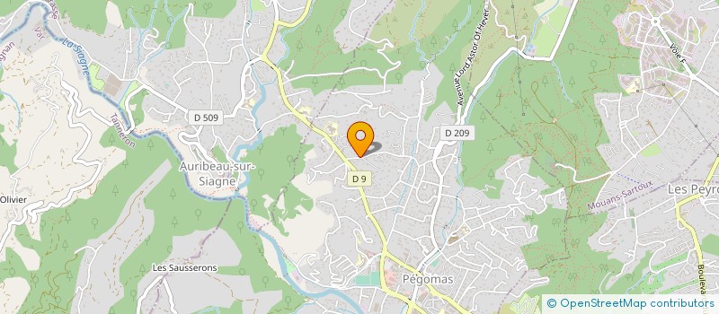 localisation de l'entreprise PIERRE ET LES AUTRES  PEGOMAS