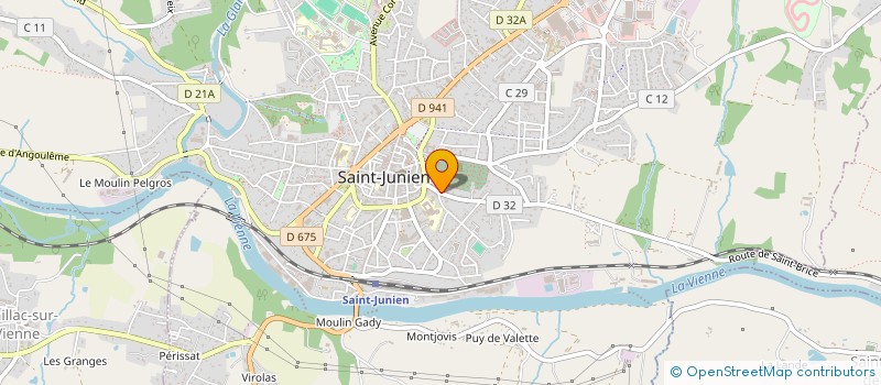 localisation de l'entreprise PIERRE ET MARIE CURIE 1E à SAINT-JUNIEN