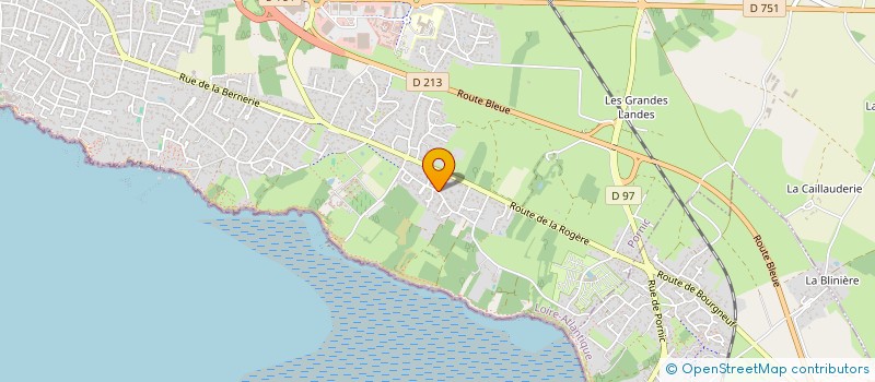 localisation de l'entreprise PIERRE ET MARIE CURIE IMMO ETAGE  PORNIC