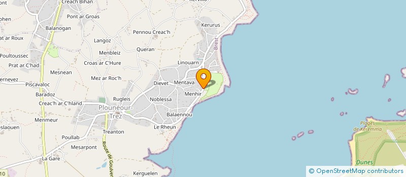 localisation de l'entreprise PIERRE ET MER  PLOUIDER