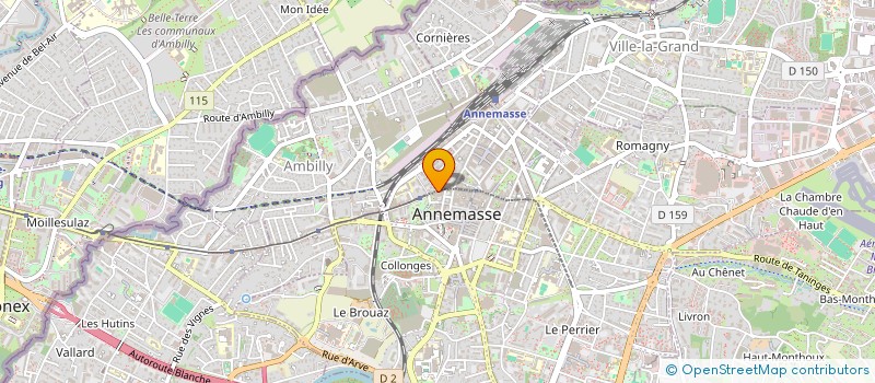 localisation de l'entreprise PIERRE ET MONIQUE  ANNEMASSE
