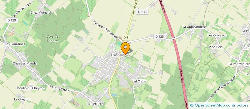 localisation de l'entreprise PIERRE ET PATRIMOINE  THENAC