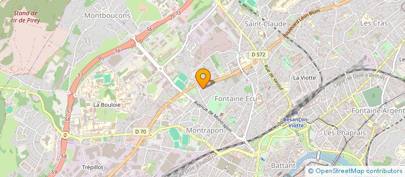 localisation de l'entreprise PIERRE ET PHILIPPE CONGOST MEUBLES  BESANCON