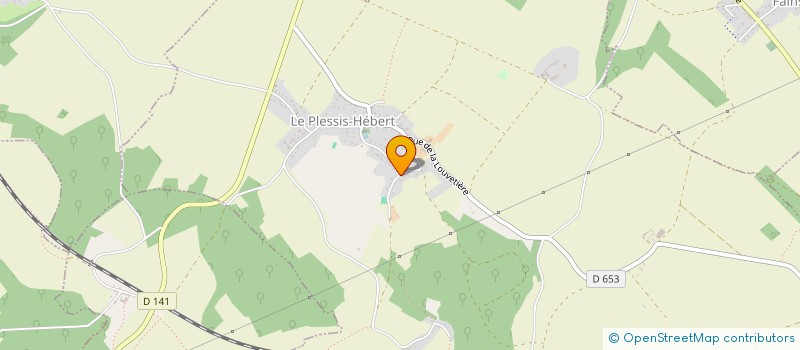 localisation de l'entreprise PIERRE ET ROCHE  LE PLESSIS-HEBERT