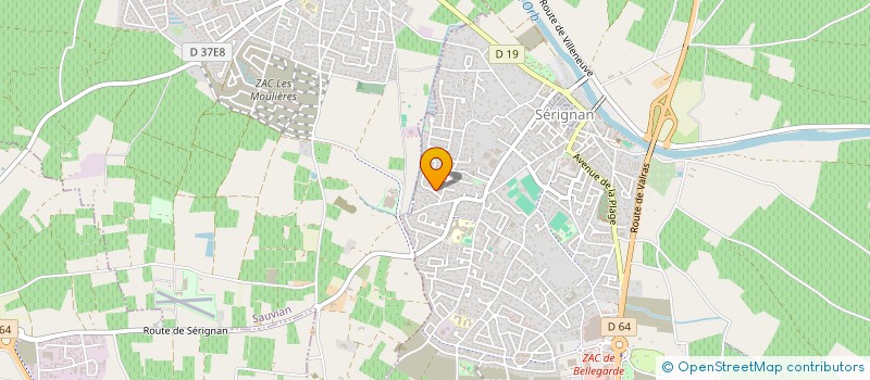 localisation de l'entreprise PIERRE ET SEBASTIEN IMMOBILIER  VENDRES