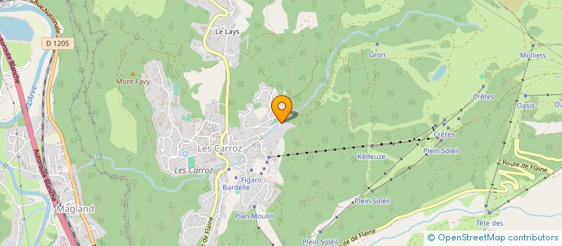 localisation de l'entreprise PIERRE ET TERRE  ARACHES-LA-FRASSE