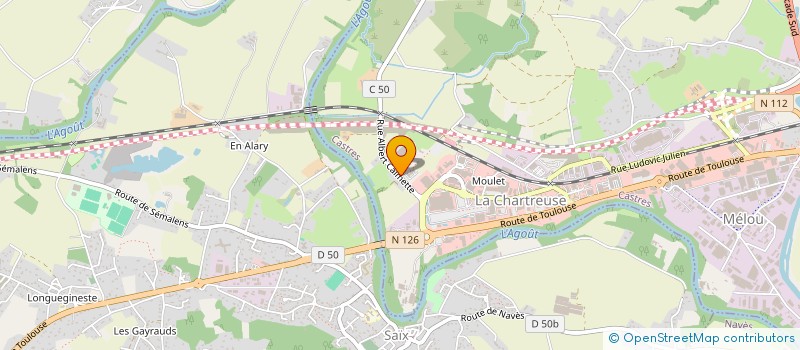 localisation de l'entreprise PIERRE FABRE SA  CASTRES