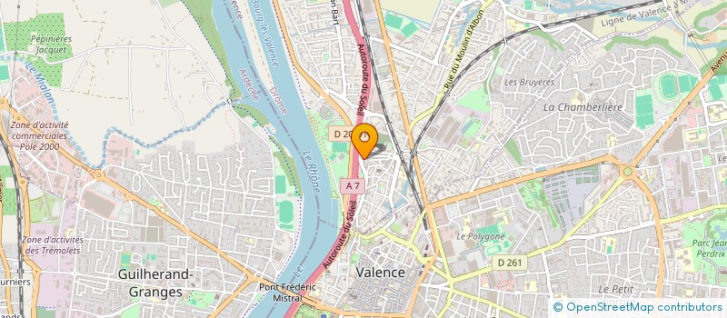 localisation de l'entreprise PIERRE FAVERIEUX  BOURG-LES-VALENCE