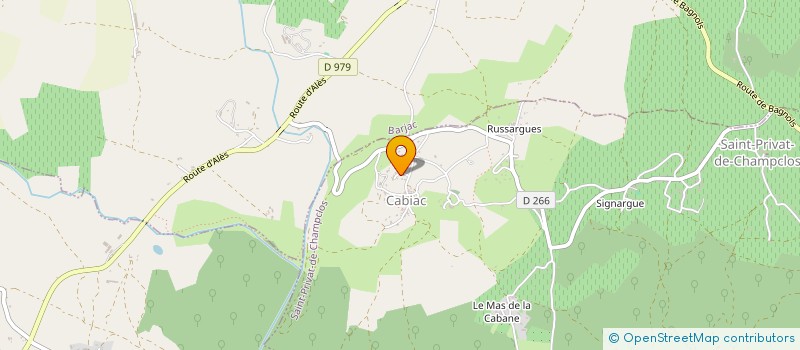 localisation de l'entreprise PIERRE FER BOIS & TRADITION  SAINT-PRIVAT-DE-CHAMPCLOS