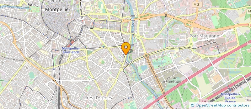 localisation de l'entreprise PIERRE FINANCE à MONTPELLIER