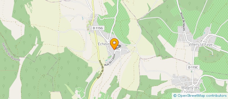 localisation de l'entreprise PIERRE FONTENEAU  ECHEVRONNE