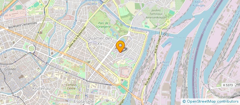 localisation de l'entreprise PIERRE FRIEDHOFFEN à STRASBOURG