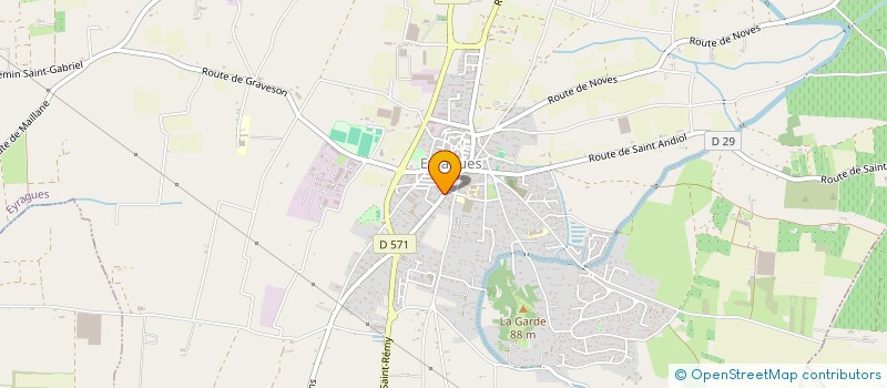 localisation de l'entreprise PIERRE FULLANA AUDIT  EYRAGUES