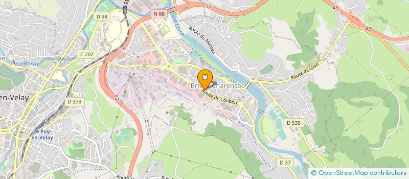 localisation de l'entreprise PIERRE GAUTHIER à BRIVES-CHARENSAC