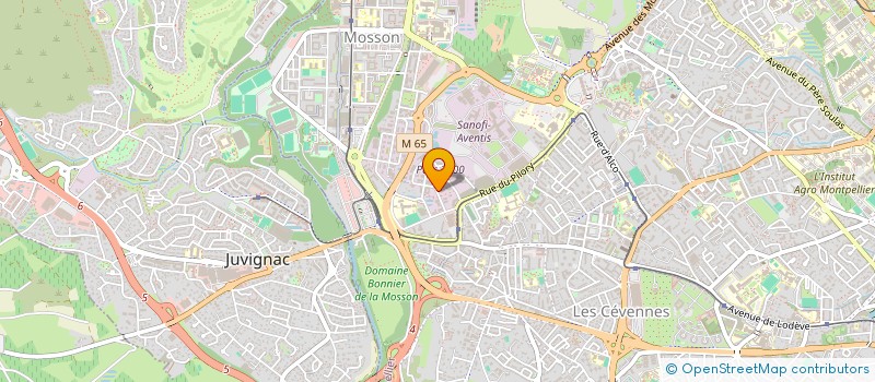 localisation de l'entreprise PIERRE GAUTHIER  MONTPELLIER