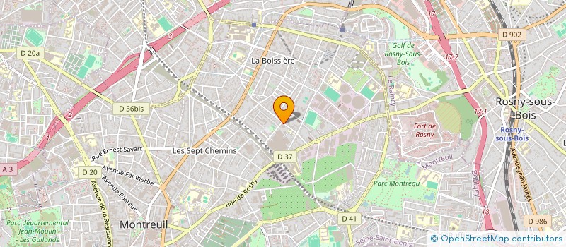 localisation de l'entreprise PIERRE GILBERT ET COMPAGNIE à MONTREUIL