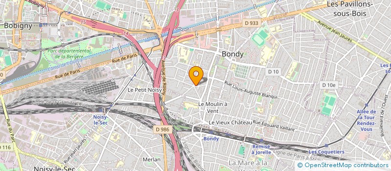 localisation de l'entreprise PIERRE GONTIER INGENIERIE  BONDY