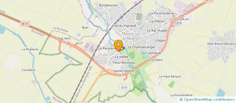 localisation de l'entreprise PIERRE GUERIN SAS à MAUZE-SUR-LE-MIGNON