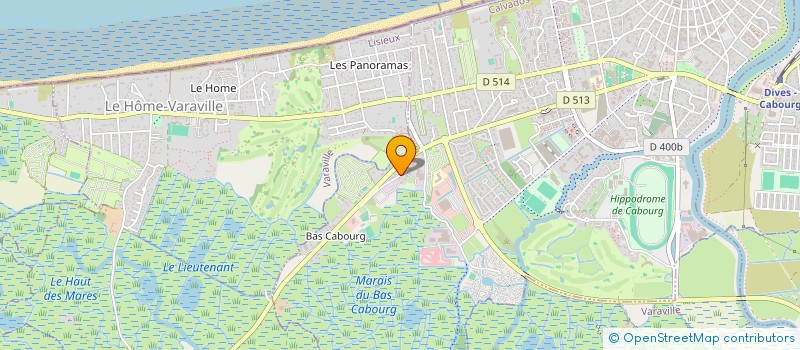 localisation de l'entreprise PIERRE HOUCHARD MENUISIER AGENCEUR  CABOURG