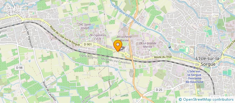 localisation de l'entreprise PIERRE IMMO  L'ISLE-SUR-LA-SORGUE