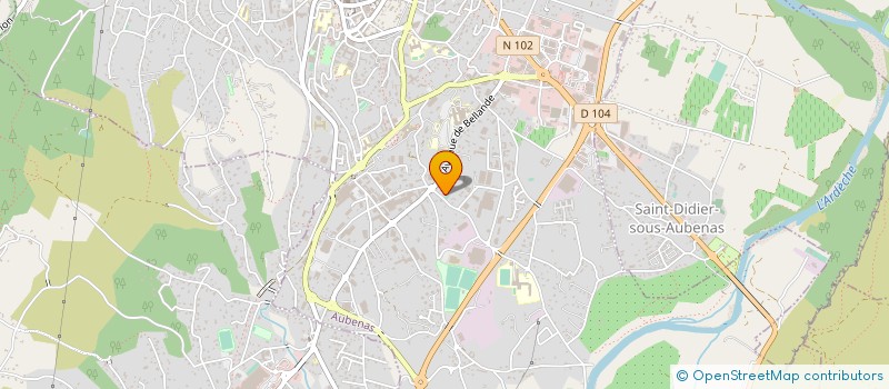 localisation de l'entreprise PIERRE IMMO à AUBENAS