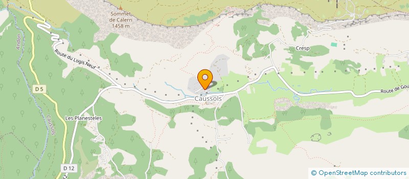 localisation de l'entreprise PIERRE IMMO BATIMENT TRAVAUX PUBLICS  CAUSSOLS