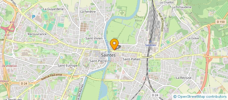 localisation de l'entreprise PIERRE IMMOBILIER  SAINTES