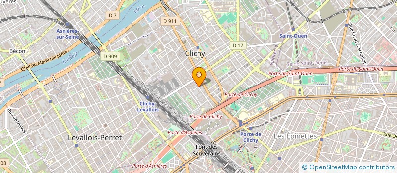 localisation de l'entreprise PIERRE IMMOBILIER à CLICHY