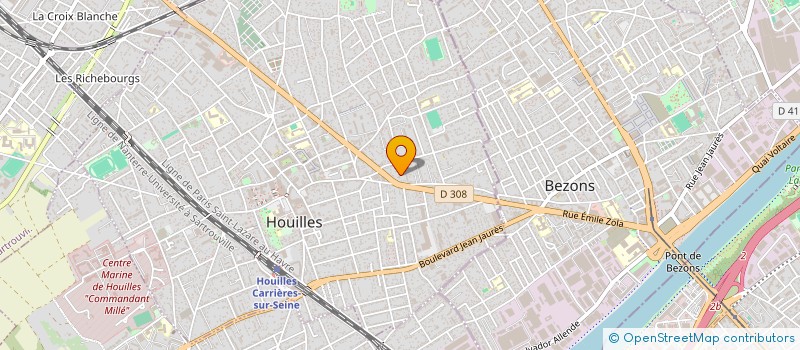 localisation de l'entreprise PIERRE INDUSTRIE à HOUILLES
