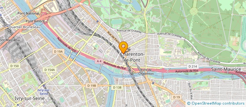 localisation de l'entreprise PIERRE INTERNATIONAL à CHARENTON-LE-PONT