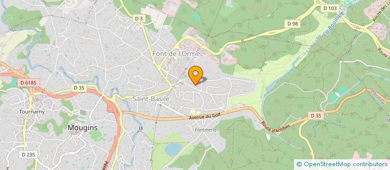 localisation de l'entreprise PIERRE INVEST à MOUGINS