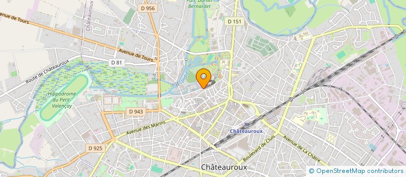 localisation de l'entreprise PIERRE INVESTISSEMENT CONSTRUCTION à CHATEAUROUX