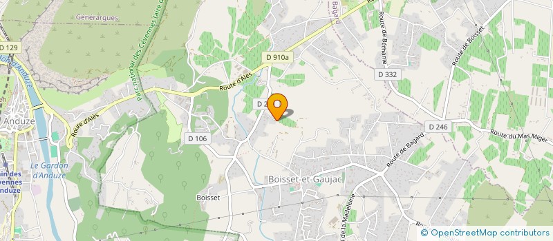 localisation de l'entreprise PIERRE JACK  BOISSET-ET-GAUJAC